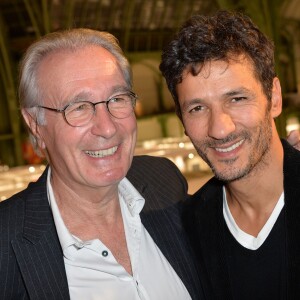 Bernard Le Coq et Kamel Belghazi - Soirée d'inauguration de la Fiac 2015 organisée par Orange au Grand Palais à Paris, le 21 octobre 2015.