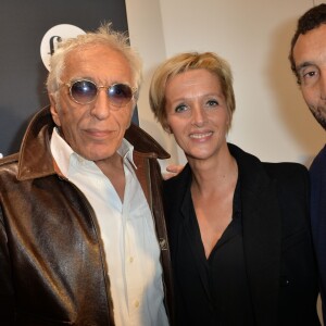 Gérard Darmon, sa femme Christine et Zinedine Soualem - Soirée d'inauguration de la Fiac 2015 organisée par Orange au Grand Palais à Paris, le 21 octobre 2015. ©Veeren/Bestimage