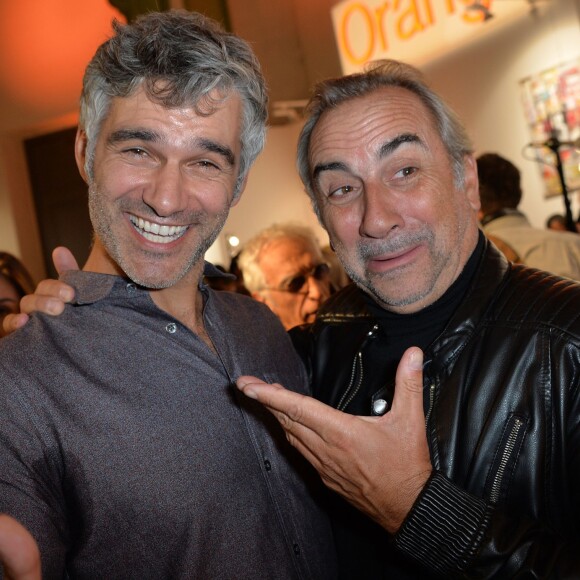 François Vincentelli et Antoine Duléry - Soirée d'inauguration de la Fiac 2015 organisée par Orange au Grand Palais à Paris, le 21 octobre 2015. ©Veeren/Bestimage