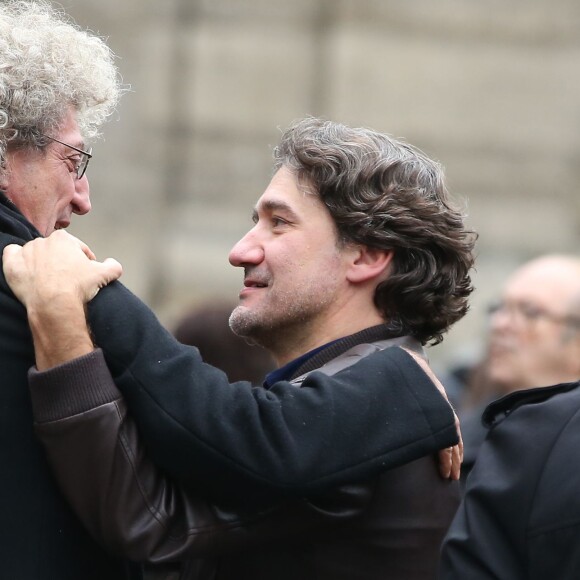 Elie Chouraqui - Obsèques de Danièle Delorme en l'église de Saint-Germain-des Prés à Paris le 23 octobre 2015.