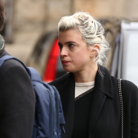 Cécile Cassel - Obsèques de Danièle Delorme en l'église de Saint-Germain-des Prés à Paris le 23 octobre 2015.