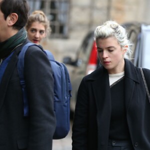 Cécile Cassel - Obsèques de Danièle Delorme en l'église de Saint-Germain-des Prés à Paris le 23 octobre 2015.