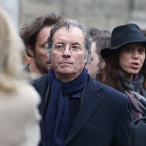 Daniel Russo - Obsèques de Danièle Delorme en l'église de Saint-Germain-des Prés à Paris le 23 octobre 2015.s