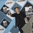 Martin Garrix (Best Electronic Award) lors des MTV Europe Music Awards 2015 au Mediolanum Forum. Milan, le 25 octobre 2015.