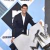 Novak Djokovic lors des MTV Europe Music Awards 2015 au Mediolanum Forum à Milan, le 25 octobre 2015