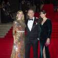 Léa Seydoux, Daniel Craig et Monica Bellucci - Première mondiale du nouveau James Bond "007 Spectre" au Royal Albert Hall à Londres le 26 octobre 2015.