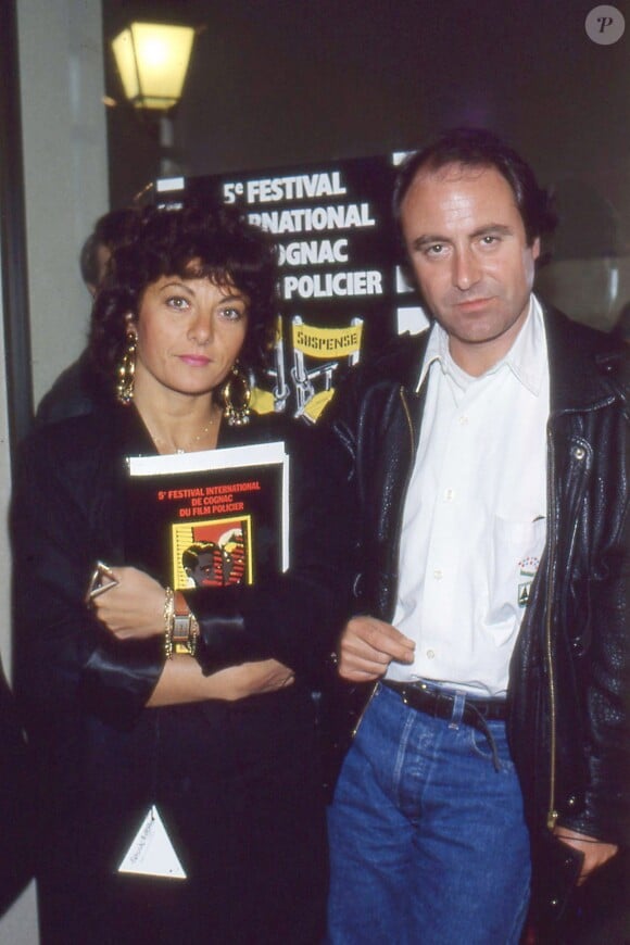 Michel Delpech et sa femme Geneviève au 5ème Festival de Cognac en Avril 1986