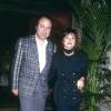 Archives - Michel Delpech et sa femme Geneviève lors du lancement du parfum Smalto à Paris en 1987