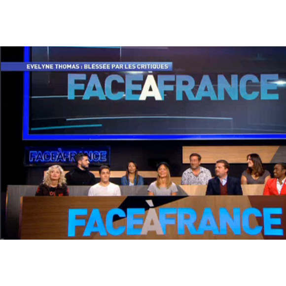 Evelyne Thomas dans Face à France, le 27 octobre 2015 sur NRJ12.