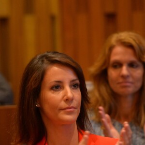 La princesse Marie de Danemark au siège de l'UNESCO à Paris le 28 octobre 2015, pour une conférence marquant le 70e anniversaire de cette branche des Nations unies.