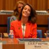La princesse Marie de Danemark au siège de l'UNESCO à Paris le 28 octobre 2015, pour une conférence marquant le 70e anniversaire de cette branche des Nations unies.