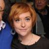 Jean-Michel Ribes et Chloé Verlhac, épouse du dessinateur de Charlie Hebdo, Tignous au Théâtre du Rond-Point a Paris, le 15 octobre 2015.