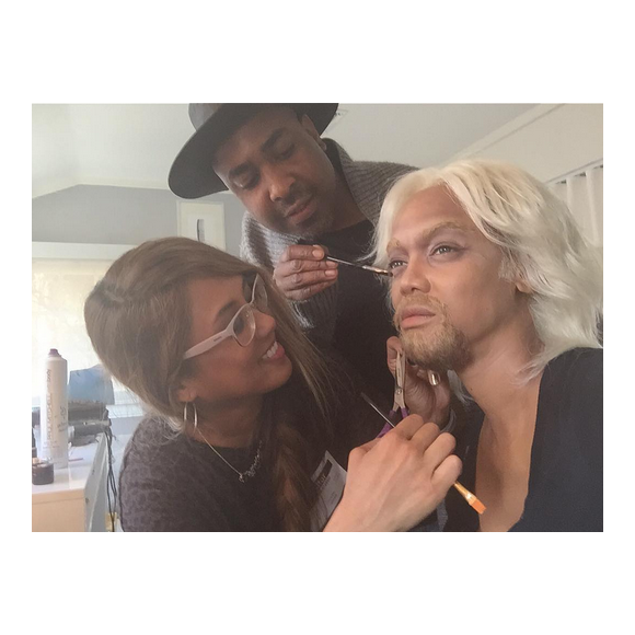 Pour l'émission spéciale Halloween du FABLife Show, Tyra Banks s'est transformée en Richard Branson / photo postée sur Instagram
