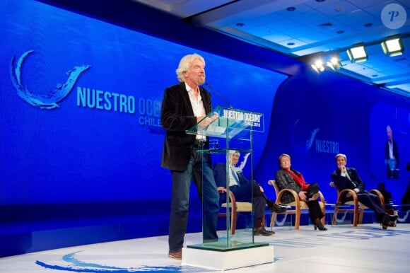 Sir Richard Branson - Conférence sur les Océans organisée à Valparaiso au Chili le 5 octobre 2015.