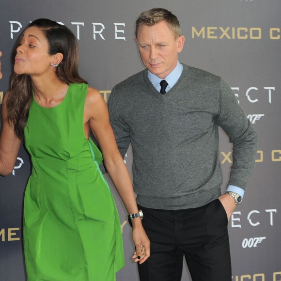 Christoph Waltz, Naomie Harris, Daniel Craig - Photocall du film "007 Spectre" à l'hôtel St.Regis à Mexico, le 1er novembre 2015.  Celebrities at the Mexico City photocall for 'Spectre' at the Hotel St. Regis in Mexico City, Mexico on November 1, 2015.01/11/2015 - Mexico