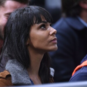 Shy'm dans le box de Benoît Paire lors du BNP Paribas Masters à l'Accor Hotels Arena de Paris le 2 novembre 2015 © Giancarlo Gorassini