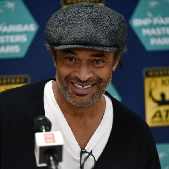 Yannick Noah lors d'une conférence de presse à l'Accor Hotels Arena à Paris, le 2 novembre 2015 © Giancarlo Gorassini