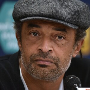 Yannick Noah lors d'une conférence de presse à l'Accor Hotels Arena à Paris, le 2 novembre 2015 © Giancarlo Gorassini