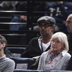 Yannick Noah et Cédric Pioline lors du BNP Paribas Masters à l'Accor Hotels Arena de Paris le 2 novembre 2015