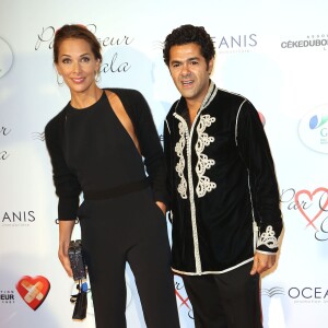 Mélissa Theuriau et son mari Jamel Debbouze - Personnalités au gala "Par Coeur" pour les 10 ans de l'association "Cekedubonheur" au pavillon d'Armenonville à Paris le 24 septembre 2015