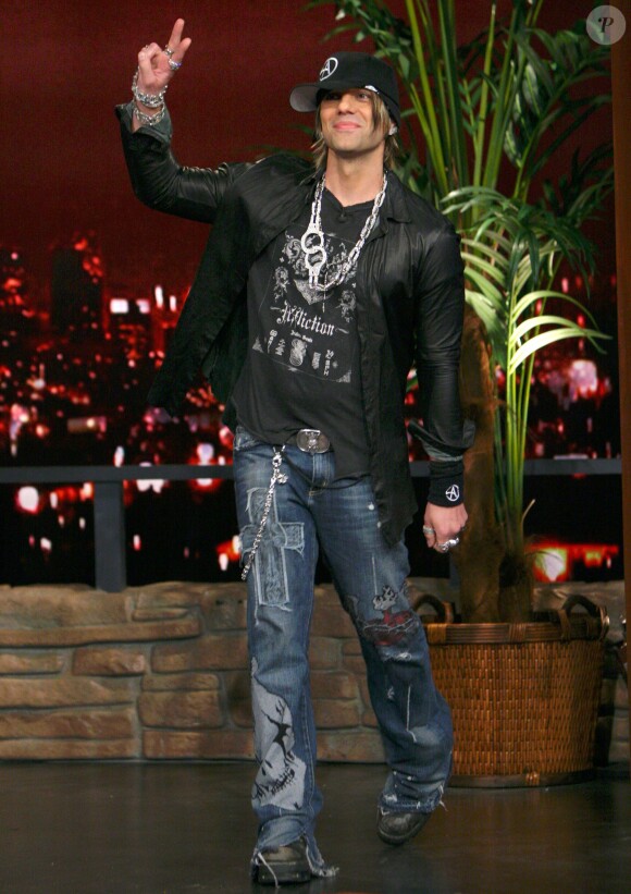 Criss Angel sur le plateau de l'émission 'Last Call with Carson Daly', le 29 octobre 2007