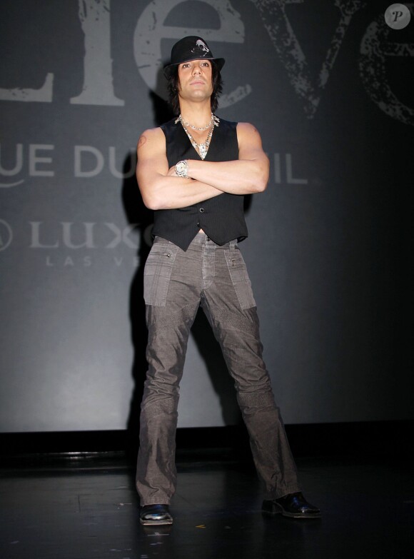 Criss Angel lors d'une conférence de presse pour son spectacle "Believe" à Las Vegas, le 31 octobre 2008