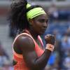 Serena Williams lors de la finale de l'US Open face à Roberta Vinci à l'USTA Billie Jean King National Tennis Center de Flushing dans le Queens à New York le 11 septembre 2015
