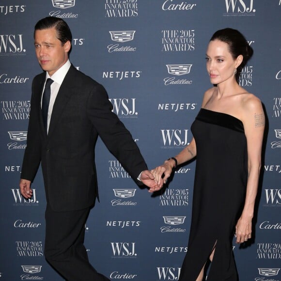 Angelina Jolie et son mari Brad Pitt à la soirée ‘WSJ. Magazine 2015 Innovator' à New York, le 4 novembre 2015