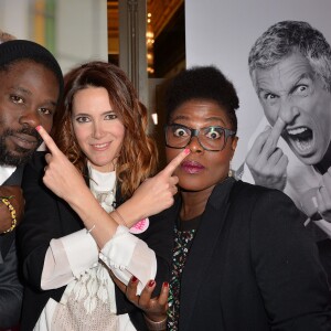 Féfé, Sandra Lou et Claudia Tagbo - Lancement du livre "Finger in the nose" par Sandra Lou pour lutter contre le cancer des enfants au Palais Brongniart à Paris, le 2 novembre 2015. © Veeren Ramsamy/Bestimage