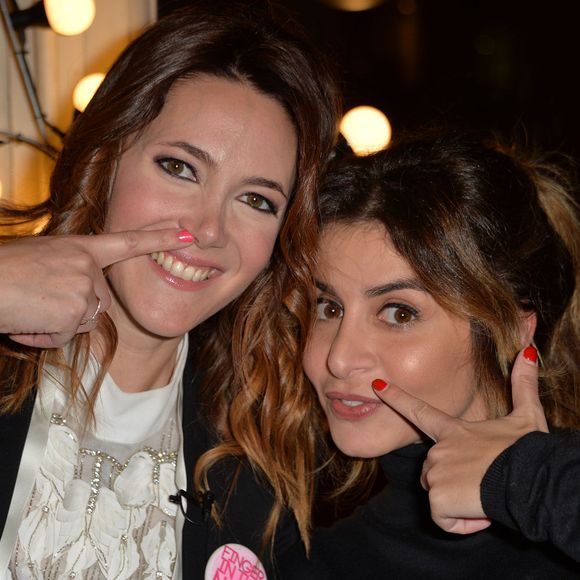Sandra Lou et Julie Zenatti - Lancement du livre "Finger in the nose" par Sandra Lou pour lutter contre le cancer des enfants au Palais Brongniart à Paris, le 2 novembre 2015. © Veeren Ramsamy/Bestimage