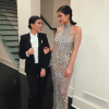 Kourtney Kardashian et Kylie Jenner prêtes pour la soirée d'anniversaire de Kris Jenner (60 ans) à Los Angeles. Le 6 novembre 2015.