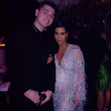 Mario Dedivanovic et Kim Kardashian lors de la soirée d'anniversaire de Kris Jenner (60 ans) à Los Angeles. Le 6 novembre 2015.