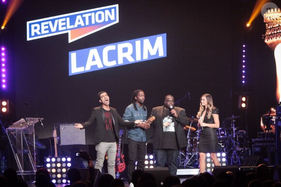 Lacrim nommé "Révélation de l'Année" aux Trace Urban Music Awards à Paris. Octobre 2014.