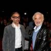 Paul et Jean-Paul Belmondo - Présentation du documentaire Belmondo par Belmondo au cinéma Pathé Bellecour lors de la 7e édition du Festival Lumiére de Lyon le 13 octobre 2015.