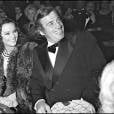 ARCHIVES - JEAN PAUL BELMONDO ET SA COMPAGNE LAURA ANTONELLI AU FESTIVAL DE CANNES POUR LA PRESENTATION DU FILM "STAVISKY" EN 1974 00/05/1974 - Cannes