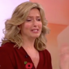 Penny Lancaster dans le talk-show Loose Women sur ITV en novembre 2015. En larmes, l'épouse de Rod Stewart a raconté l'agression sexuelle dont elle a été victime à l'âge de 12 ans.