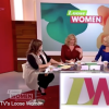 Penny Lancaster dans le talk-show Loose Women sur ITV en novembre 2015. En larmes, l'épouse de Rod Stewart a raconté l'agression sexuelle dont elle a été victime à l'âge de 12 ans.