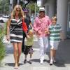 Rod Stewart et Penny Lancaster avec leurs enfants Alastair et Aiden à Los Angeles le 30 mai 2015