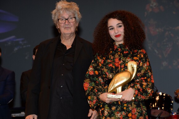 Jacques Higelin et Baya Medhaffar - Cérémonie de clôture du Festival du Cinéma et Musique de Film de La Baule, le 14 novembre 2015.
