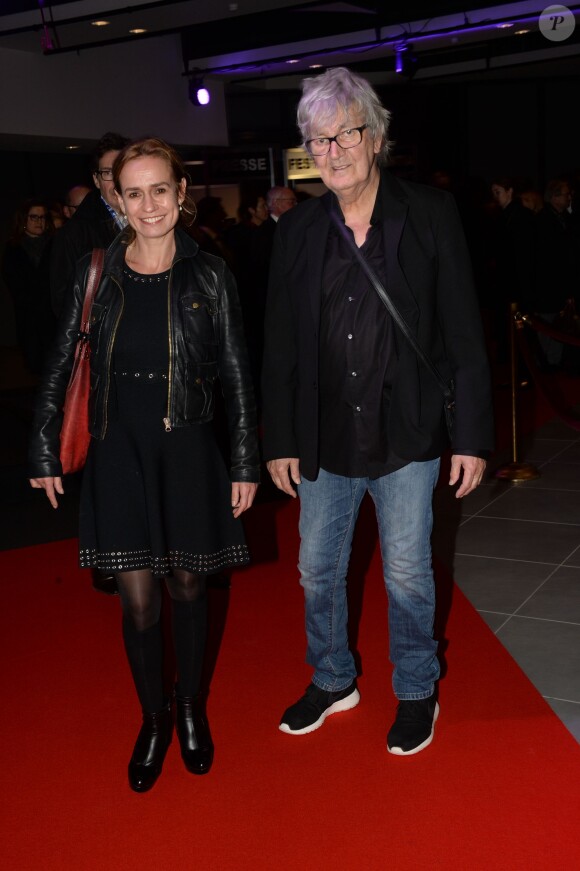 Sandrine Bonnaire et Jacques Higelin - Cérémonie de clôture du Festival du Cinéma et Musique de Film de La Baule, le 14 novembre 2015.