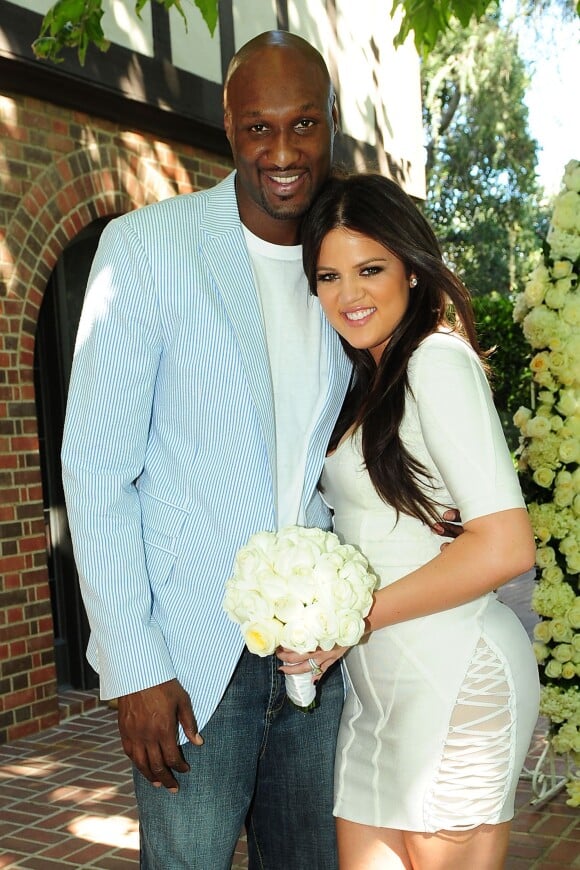 Khloé Kardashian et Lamar Odom célèbre leur premier anniversaire de mariage à Beverly Hills le 27 septembre 2010