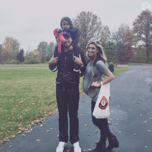 Jason Day, son épouse Ellie et leur petit garçon Dash - Photo publiée le 1er novembre 2015
