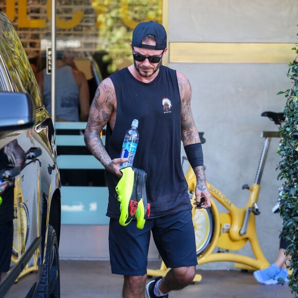 David Beckham à Los Angeles, le 20 octobre 2015.