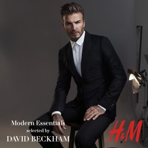 David Beckham, styliste et égérie de la collection "Modern Classics" pour H&M. Octobre 2015.