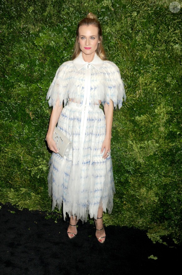 Diane Kruger assiste au dîner caritatif du département cinéma du MoMA, en l'honneur de Cate Blanchett. New York, le 17 novembre 2015.