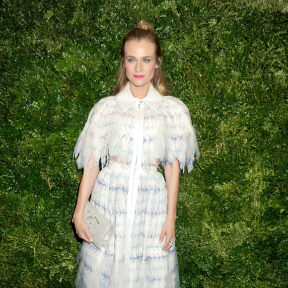 Diane Kruger assiste au dîner caritatif du département cinéma du MoMA, en l'honneur de Cate Blanchett. New York, le 17 novembre 2015.