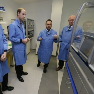 Le prince William en visite à l'hôpital Royal Marsden NHS Foundation Trust à Sutton, le 18 novembre 2015.