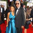  Morgan Freeman et sa petite fille E'Dena Hines à la cérémonie des 62ème Golden Globes à Los Angeles le 16 janvier 2005.  
