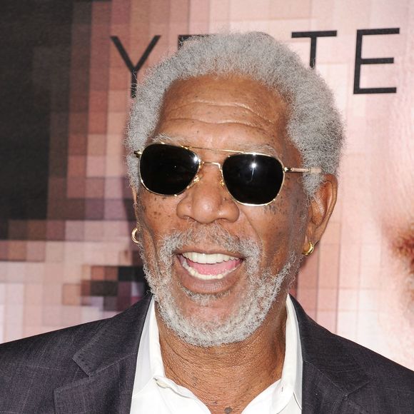 Morgan Freeman lors de la première du film "Transcendance" à Los Angeles, le 10 avril 2014.