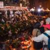 Hommage aux victimes des attentats de Paris une semaine après place de la République - Paris le 20 Novembre 2015 - © Lionel Urman / Bestimage